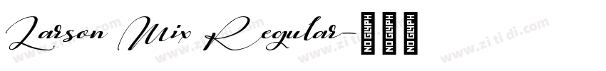 Larson Mix Regular字体转换